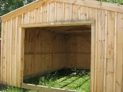 shed without a floor